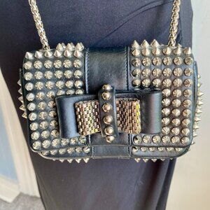 Christian Louboutin Sweet Charity Mini Spike Crossbody Iconic, Edgy, Collectible